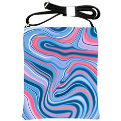 Fluid Art - Abstract And Modern Shoulder Sling Bag by GardenOfOphir