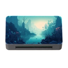 Ai Generated River Forest Woods Outdoors Memory Card Reader With Cf by Pakemis