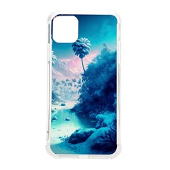 Tropical Winter Frozen Snow Paradise Palm Trees Iphone 11 Pro Max 6 5 Inch Tpu Uv Print Case by Pakemis