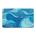 Ocean Waves Sea Abstract Pattern Water Blue Magnet (Rectangular) Front