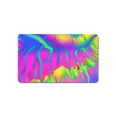 Liquid Art Pattern - Fluid Art - Marble Art - Liquid Background Magnet (name Card) by GardenOfOphir