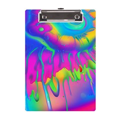 Liquid Art Pattern - Fluid Art - Marble Art - Liquid Background A5 Acrylic Clipboard