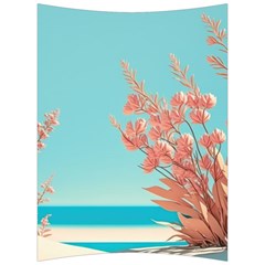 Beach Ocean Flowers Floral Flora Plants Vacation Back Support Cushion