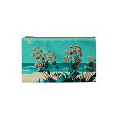 Beach Ocean Flowers Flower Floral Plants Vacation Cosmetic Bag (small) by Pakemis