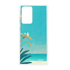 Beach Ocean Flowers Floral Plants Vacation Samsung Galaxy Note 20 Ultra Tpu Uv Case by Pakemis