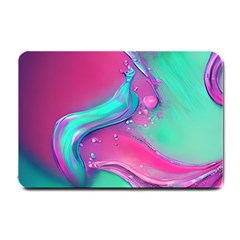 Marble Background - Abstract - Artist - Artistic - Colorful Small Doormat