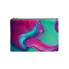 Marble Background - Abstract - Artist - Artistic - Colorful Cosmetic Bag (medium) by GardenOfOphir