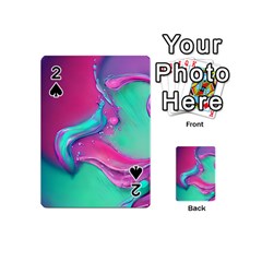 Marble Background - Abstract - Artist - Artistic - Colorful Playing Cards 54 Designs (mini) by GardenOfOphir