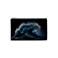 Tsunami Waves Ocean Sea Water Rough Seas 5 Cosmetic Bag (small) by Pakemis