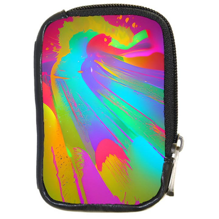 Curvy Contemporary - Flow - Modern - Contemporary Art - Beautiful Compact Camera Leather Case