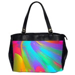 Curvy Contemporary - Flow - Modern - Contemporary Art - Beautiful Oversize Office Handbag (2 Sides) Front