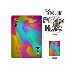 Curvy Contemporary - Flow - Modern - Contemporary Art - Beautiful Playing Cards 54 Designs (mini) by GardenOfOphir