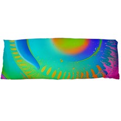 Contemporary Fluid Art Pattern In Bright Colors Body Pillow Case Dakimakura (two Sides) by GardenOfOphir