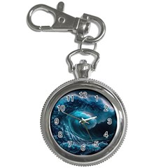 Tsunami Waves Ocean Sea Water Rough Seas 3 Key Chain Watches by Pakemis