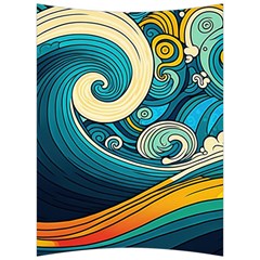 Waves Wave Ocean Sea Abstract Whimsical Abstract Art Back Support Cushion