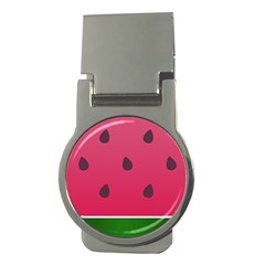 Watermelon Fruit Summer Red Fresh Food Healthy Money Clips (round)  by Wegoenart