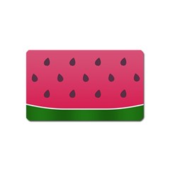 Watermelon Fruit Summer Red Fresh Food Healthy Magnet (name Card) by Wegoenart