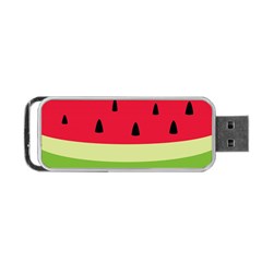 Watermelon Fruit Food Healthy Vitamins Nutrition Portable Usb Flash (one Side) by Wegoenart