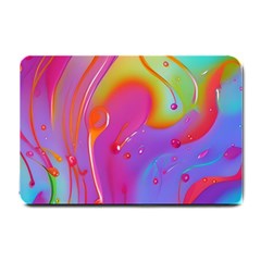 Beautiful Fluid Shapes In A Flowing Background Small Doormat by GardenOfOphir