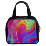 Beautiful Fluid Shapes In A Flowing Background Classic Handbag (Two Sides) Front