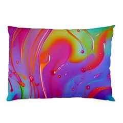 Beautiful Fluid Shapes In A Flowing Background Pillow Case by GardenOfOphir