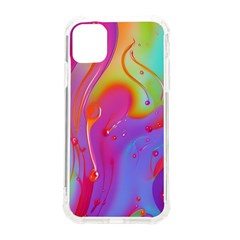 Beautiful Fluid Shapes In A Flowing Background Iphone 11 Tpu Uv Print Case by GardenOfOphir