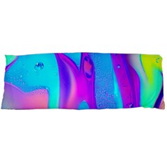 Colorful Abstract Fluid Art Pattern Body Pillow Case (dakimakura) by GardenOfOphir