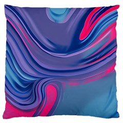 Liquid Art Pattern - Fluid Art Standard Premium Plush Fleece Cushion Case (one Side)