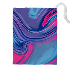 Liquid Art Pattern - Fluid Art Drawstring Pouch (4xl) by GardenOfOphir