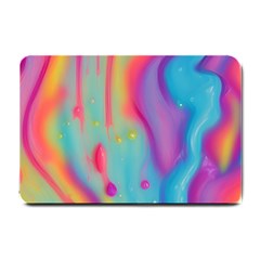 Liquid Art Pattern - Marble Art Small Doormat by GardenOfOphir