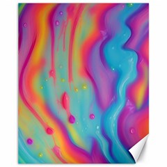 Liquid Art Pattern - Marble Art Canvas 11  X 14  by GardenOfOphir