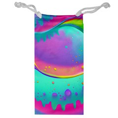 Liquid Art Pattern - Fluid Background Jewelry Bag by GardenOfOphir