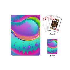 Liquid Art Pattern - Fluid Background Playing Cards Single Design (mini) by GardenOfOphir