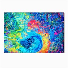 Liquid Art Pattern - Fluid Art Postcards 5  X 7  (pkg Of 10) by GardenOfOphir