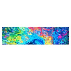 Liquid Art Pattern - Fluid Art Oblong Satin Scarf (16  x 60 )