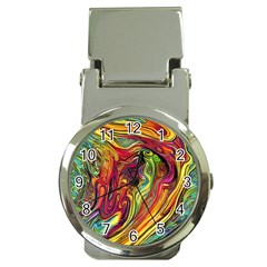 Liquid Art Pattern - Abstract Art Money Clip Watches by GardenOfOphir