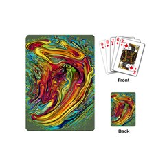 Liquid Art Pattern - Abstract Art Playing Cards Single Design (mini) by GardenOfOphir