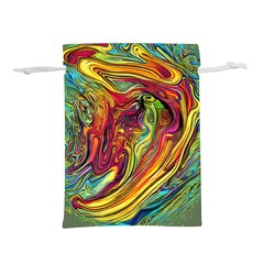 Liquid Art Pattern - Abstract Art Lightweight Drawstring Pouch (l) by GardenOfOphir