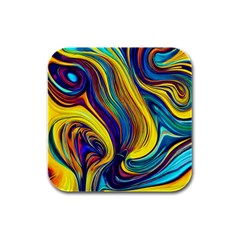 Rolling In The Deep Rubber Square Coaster (4 Pack) by GardenOfOphir