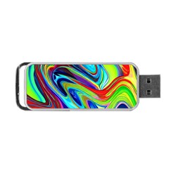 Fluid Forms Portable Usb Flash (one Side) by GardenOfOphir