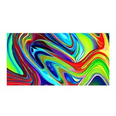 Fluid Forms Satin Wrap 35  X 70  by GardenOfOphir