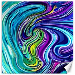 Waves Of Color Canvas 16  X 16  by GardenOfOphir