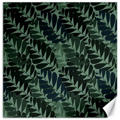 Background Pattern Leaves Texture Design Wallpaper Canvas 20  X 20  by Wegoenart