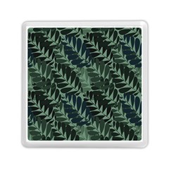 Background Pattern Leaves Texture Design Wallpaper Memory Card Reader (square) by Wegoenart
