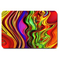 Swirls And Curls Large Doormat by GardenOfOphir