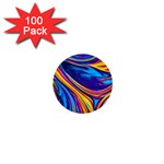 Dancing In The Liquid Light 1  Mini Buttons (100 pack)  Front