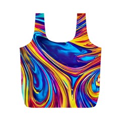 Dancing In The Liquid Light Full Print Recycle Bag (m) by GardenOfOphir