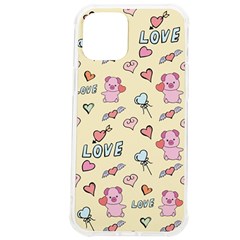 Pig Animal Love Romance Seamless Texture Pattern Iphone 12 Pro Max Tpu Uv Print Case by Wegoenart