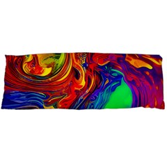 Waves Of Colorful Abstract Liquid Art Body Pillow Case (dakimakura) by GardenOfOphir