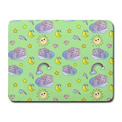 Elephant Sleeping Elephants Background Small Mousepad